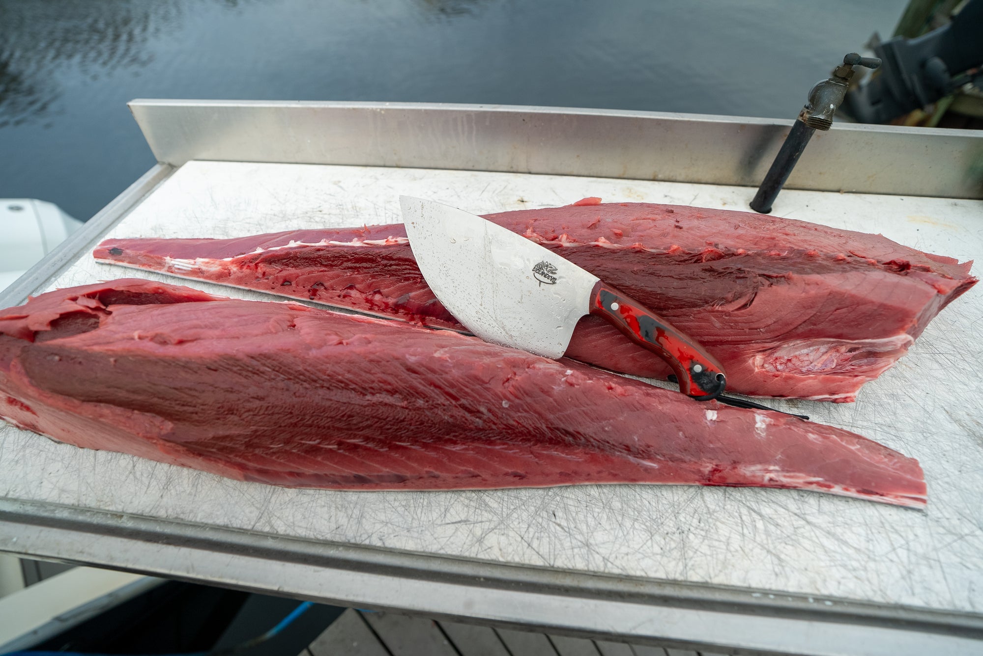 8” Tuna Cleaver Special GC Knife and Oceandevil Collaboration Addition