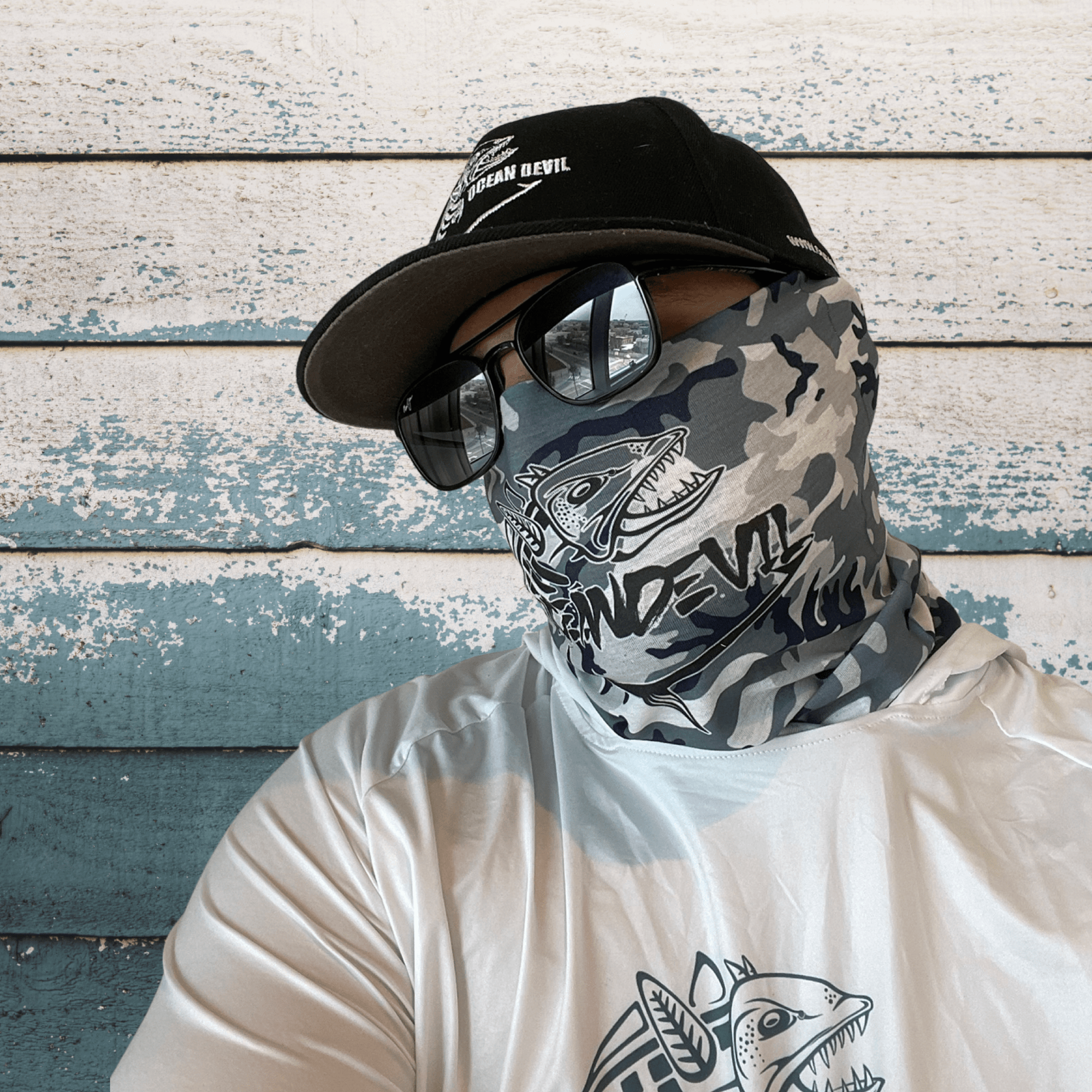 OD Face Shield - Camo White