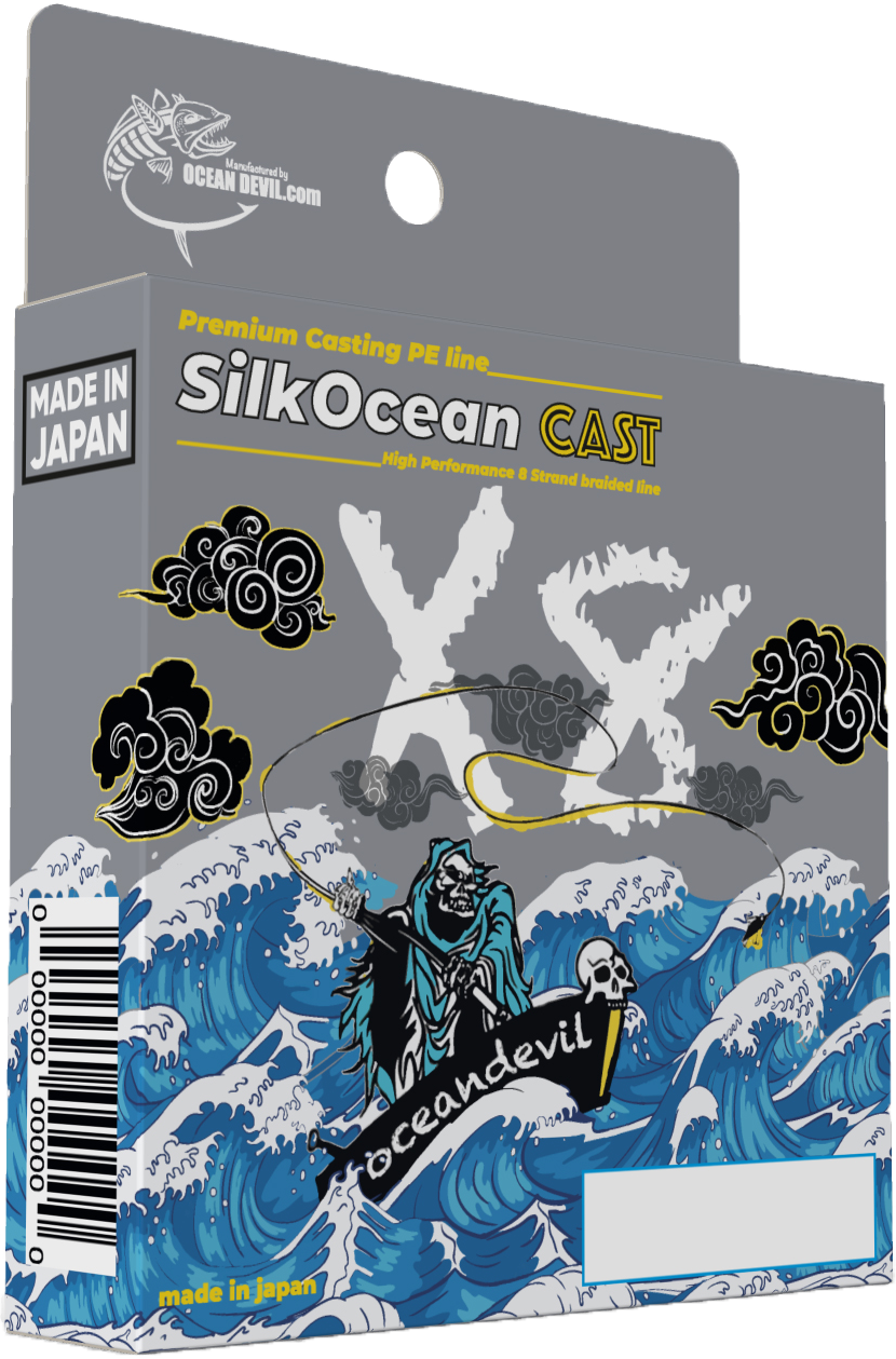 SILK OCEAN CAST Premium PE line for Casting (White Braid)
