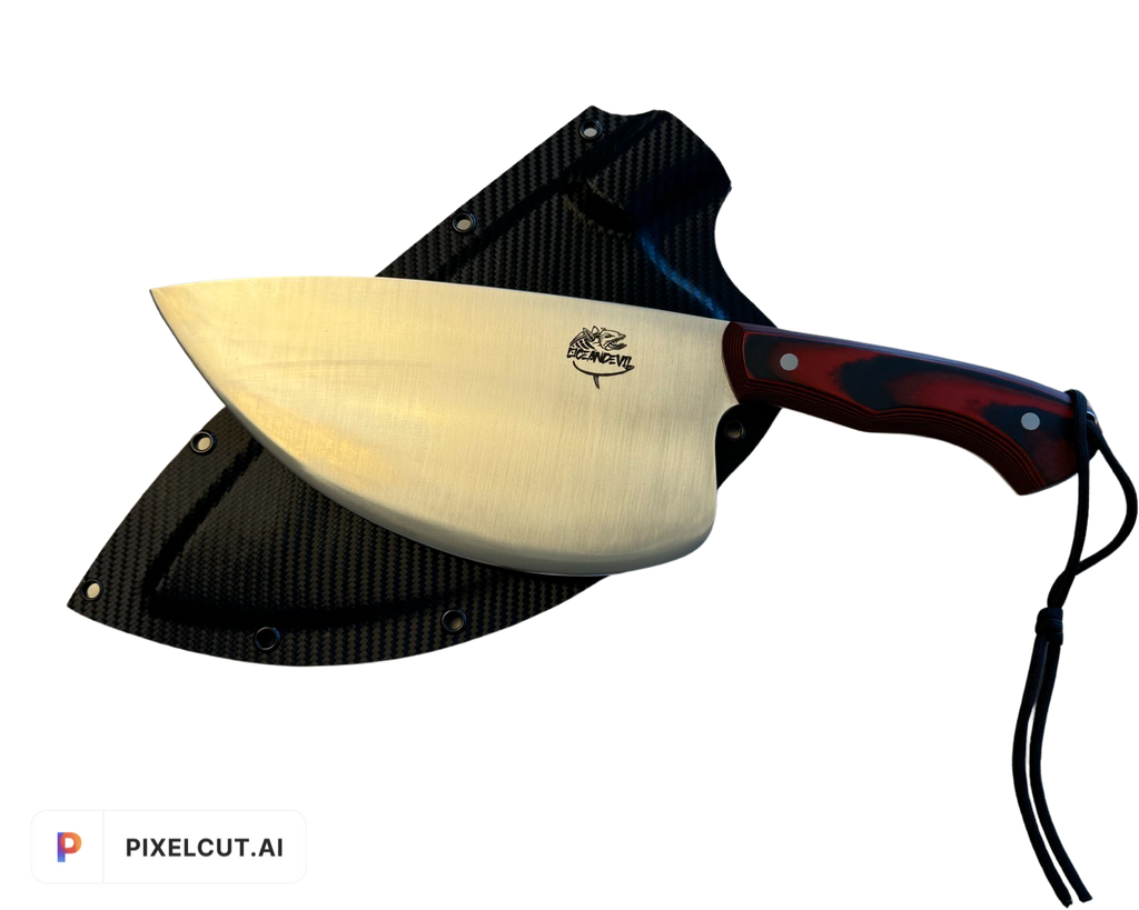 8” Tuna Cleaver Special GC Knife and Oceandevil Collaboration Addition