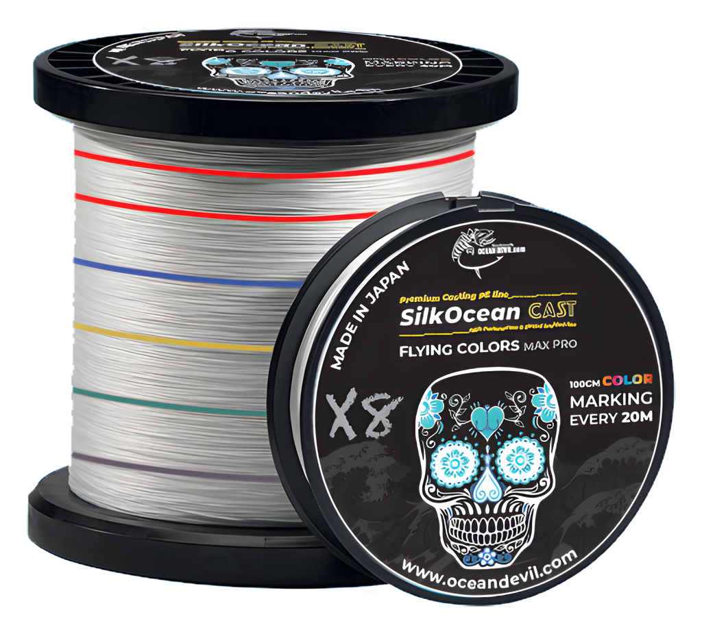 SILK OCEAN FCMP Flying Colors Max Pro PE line for Casting (20M Marking)