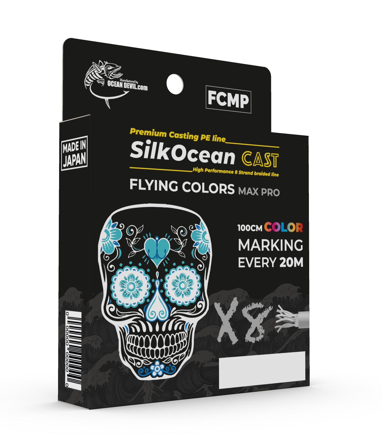 SILK OCEAN FCMP Flying Colors Max Pro PE line for Casting (20M Marking)