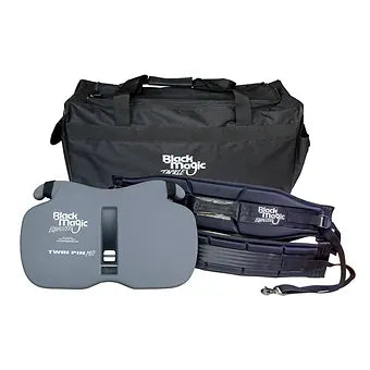 Black Magic Game Fishing Equalizer Set Twin Pin Pro (Gimbal, Harness, Carry Bag)