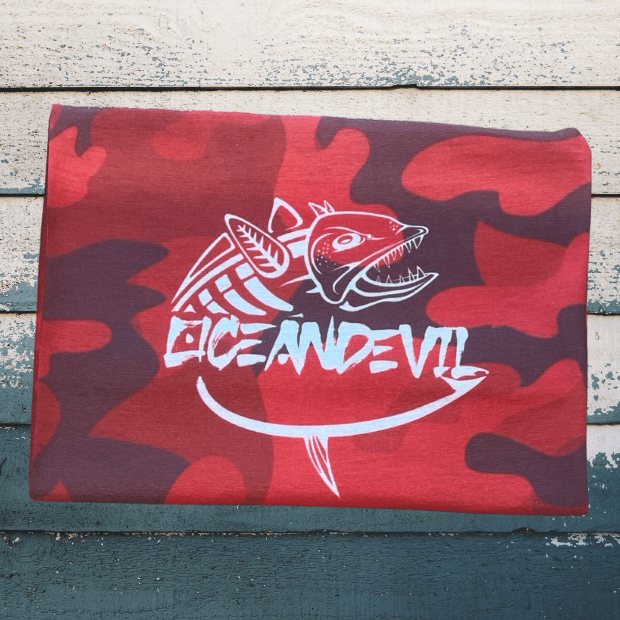 OD Face Shield - Camo Red